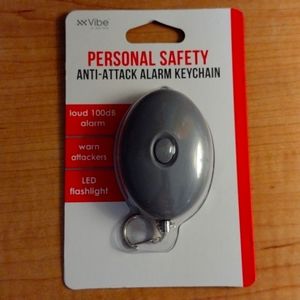 NWT personal safety alarm keychain flashlight